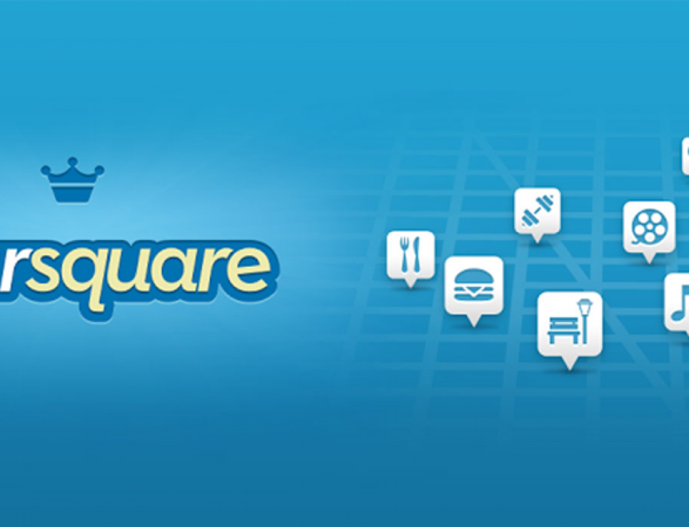 Social squares. Foursquare. Foursquare premise. Foursquare premise 46%.